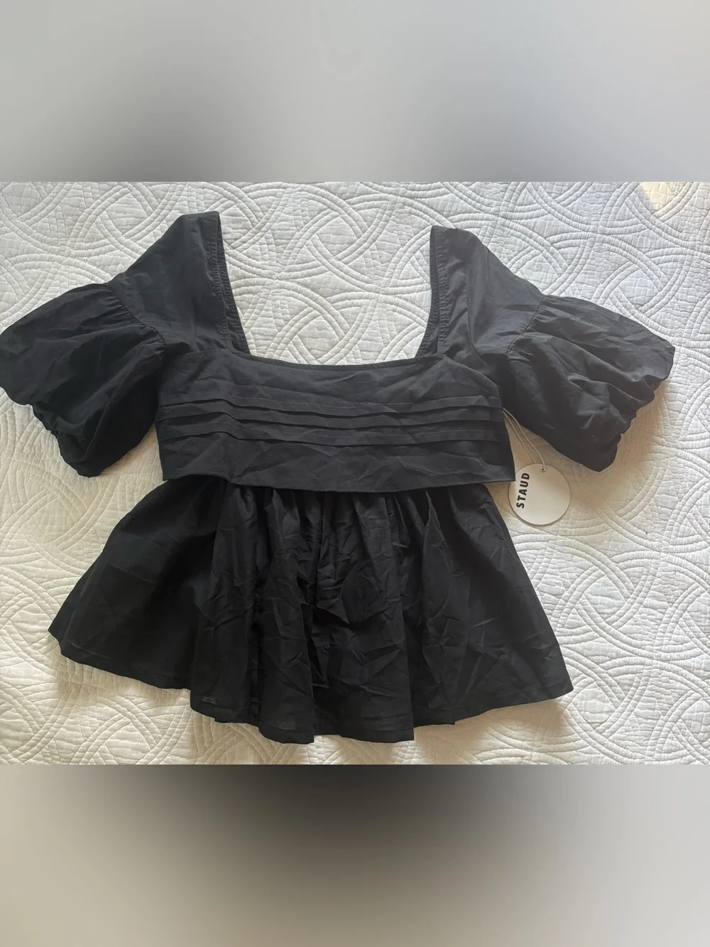 STAUD Black Darla Top Size 4 New With Tags